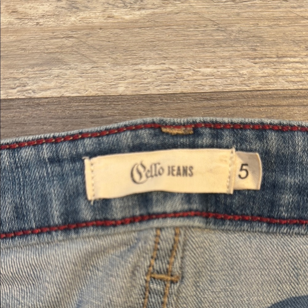 Cello Blue Denim Jeans with Red Stitching